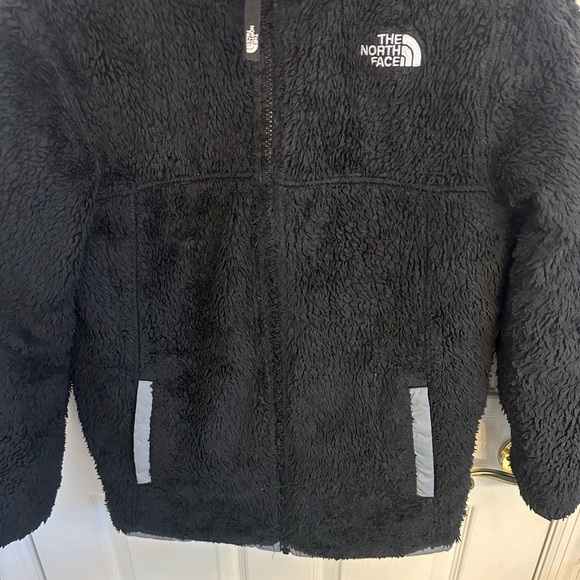 L•THE NORTH FACE•OSO SHERPA REVERSIBLE SLATE GRAY PUFFER COAT - Picture 6 of 16